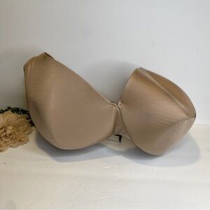 Cacique Lightly Lined Full Coverage Underwire Bra in Satin Beige Size 42J